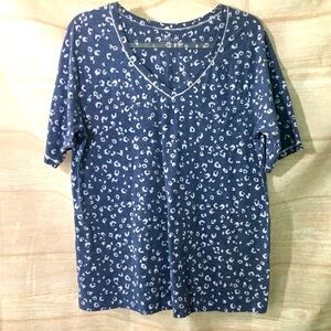 Cuddlduds Blue Lounge Top